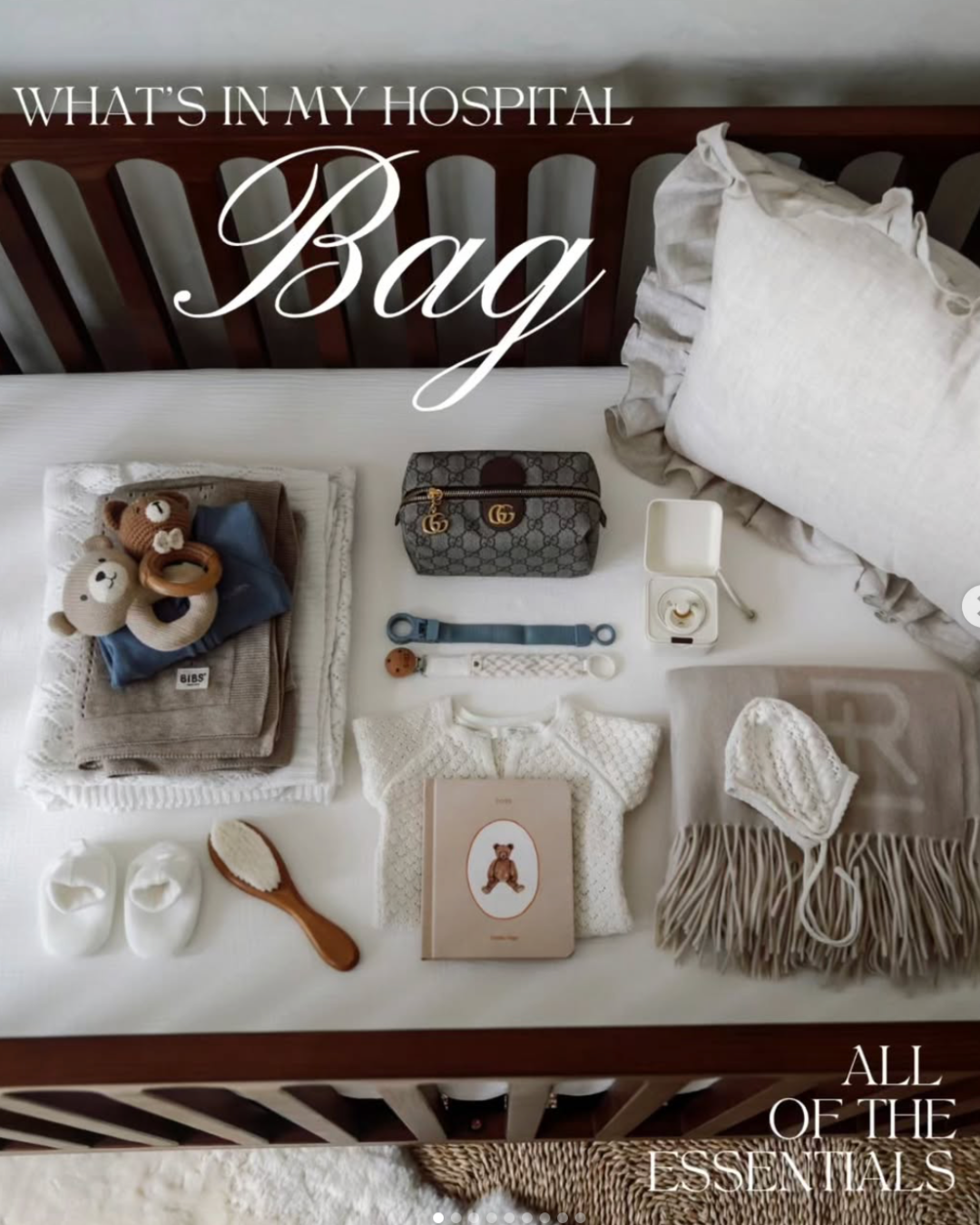 What I packed in my hospital bag with my first VS. my second